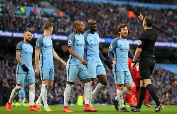 Manchester City Fined £35,000 For Failing To Control Players Against Liverpool